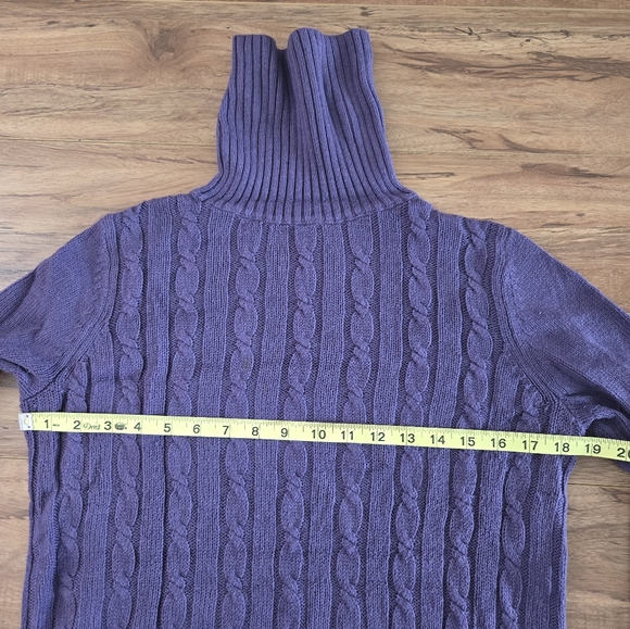 ANN TAYLOR LOFT PURPLE WOMENS SWEATER SIZE SMALL - Picture 3 of 5
